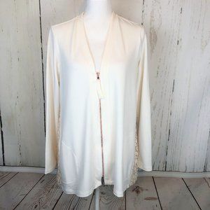 LOGO by Lori Goldstein Cream Jacket